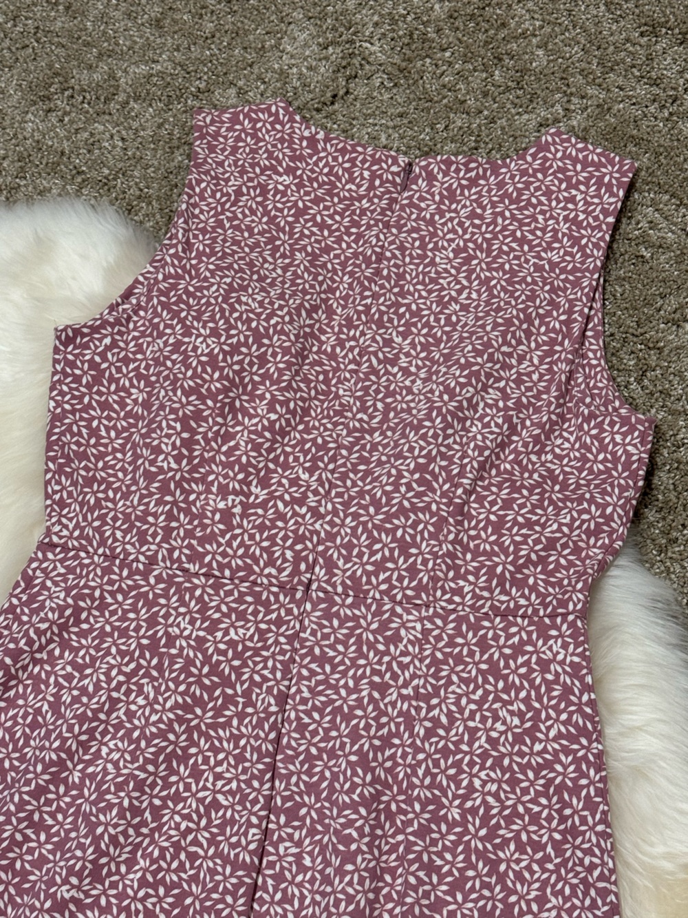 Old Navy Rose-Mauve Sleeveless Floral Sheath Dress Size S - Picture 6 of 7